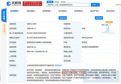 维维食品跨界布局 成立供应链公司，涉足新能源汽车销售与办公平台开发